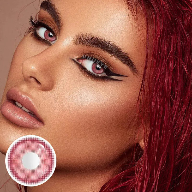 Uniieye Magic Coral Red Prescription Colored Contact Lenses