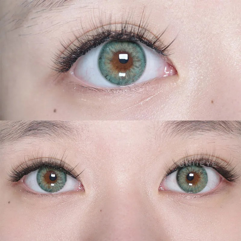 Uniieye Aegean Sea II Green Prescription Colored Contact Lenses