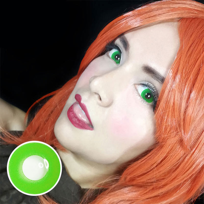 Uniieye Light Green Block Cosplay Colored Contact Lenses-UNIIEYE
