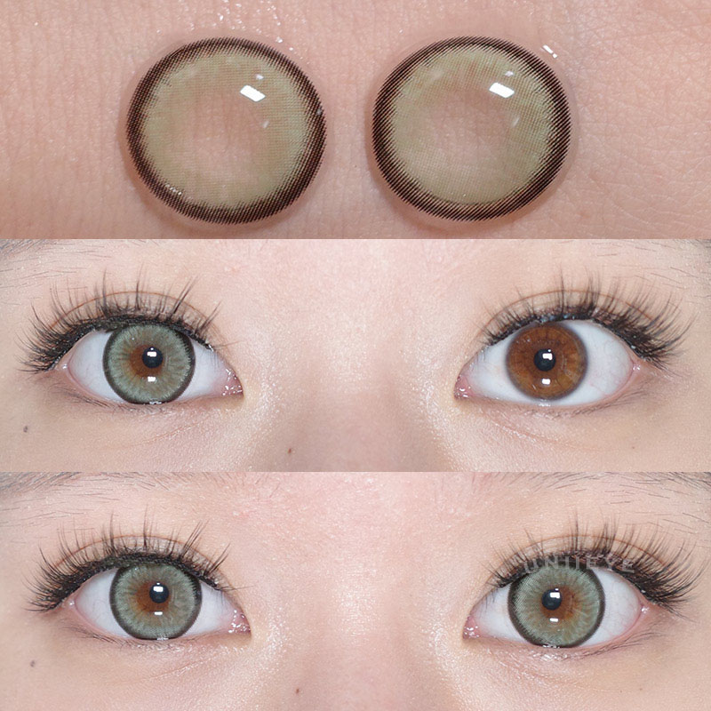 Uniieye Norko Green Prescription Colored Contact Lenses