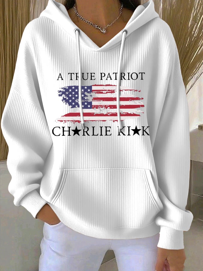 Women's A True Patriot Printed Hoodie-America250