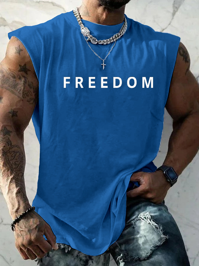 Men's Freedom Is Not Free R.I.P C.K Sleeveless Vests-America250