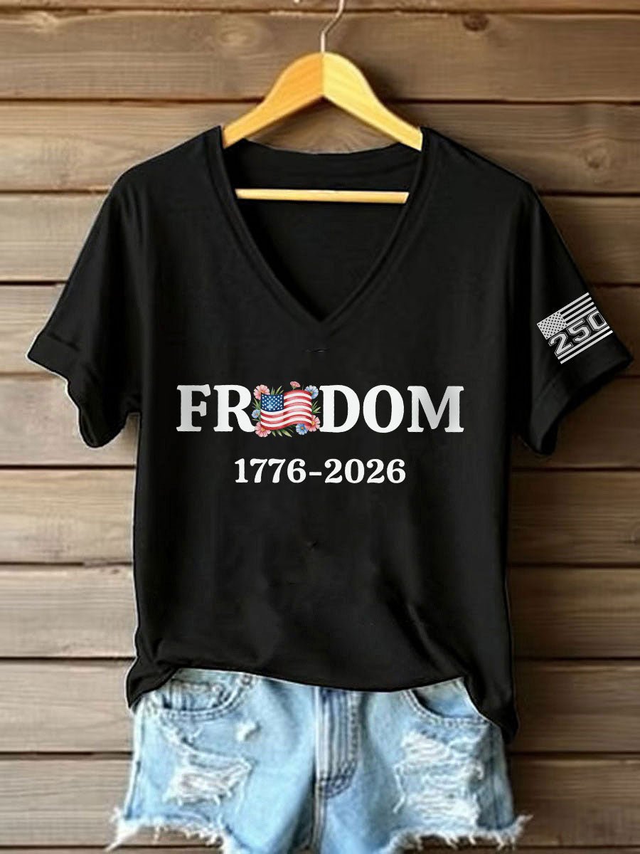 Retro 250th Anniversary Print T-Shirt-America250