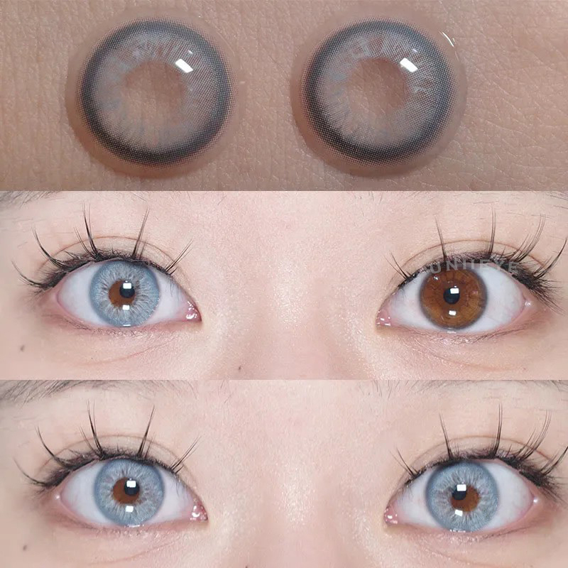 Uniieye Unspoken Mirage Blue Prescription Colored Contact Lenses