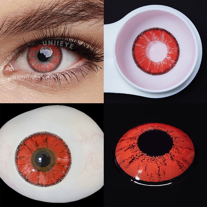 Uniieye Magic Hour II Vika Ruby Prescription Men Colored Contact Lenses