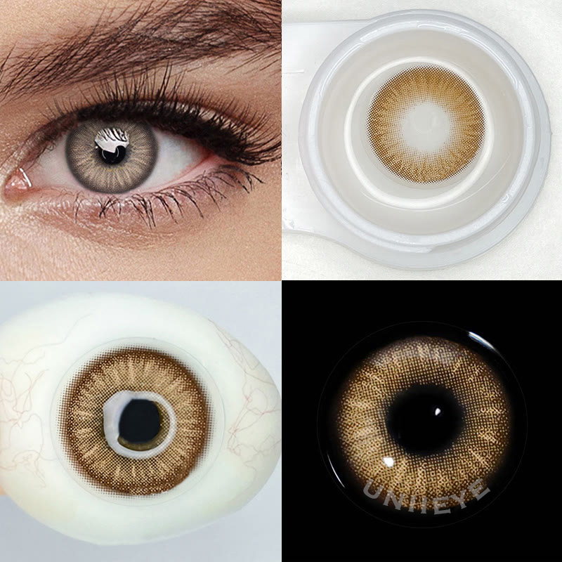 Uniieye Y2K Boho Brown Prescription Colored Contact Lenses