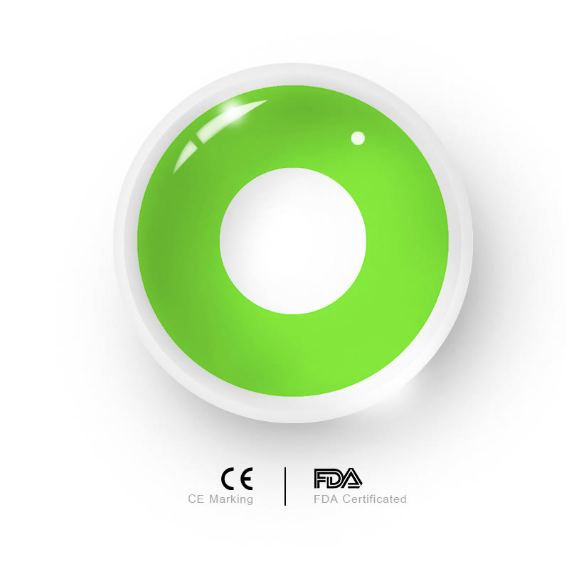 Uniieye Light Green Block Cosplay Colored Contact Lenses-UNIIEYE