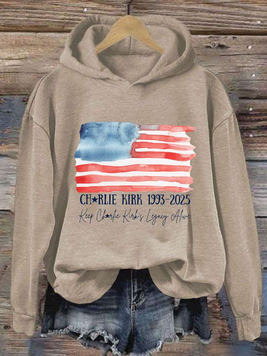 Women's This Is Our TP Printed Casual Hoodie-America250