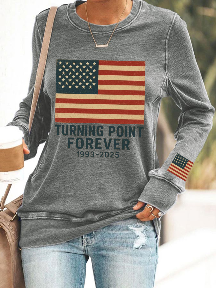 Women's TP Forever Print Sweatshirt-America250