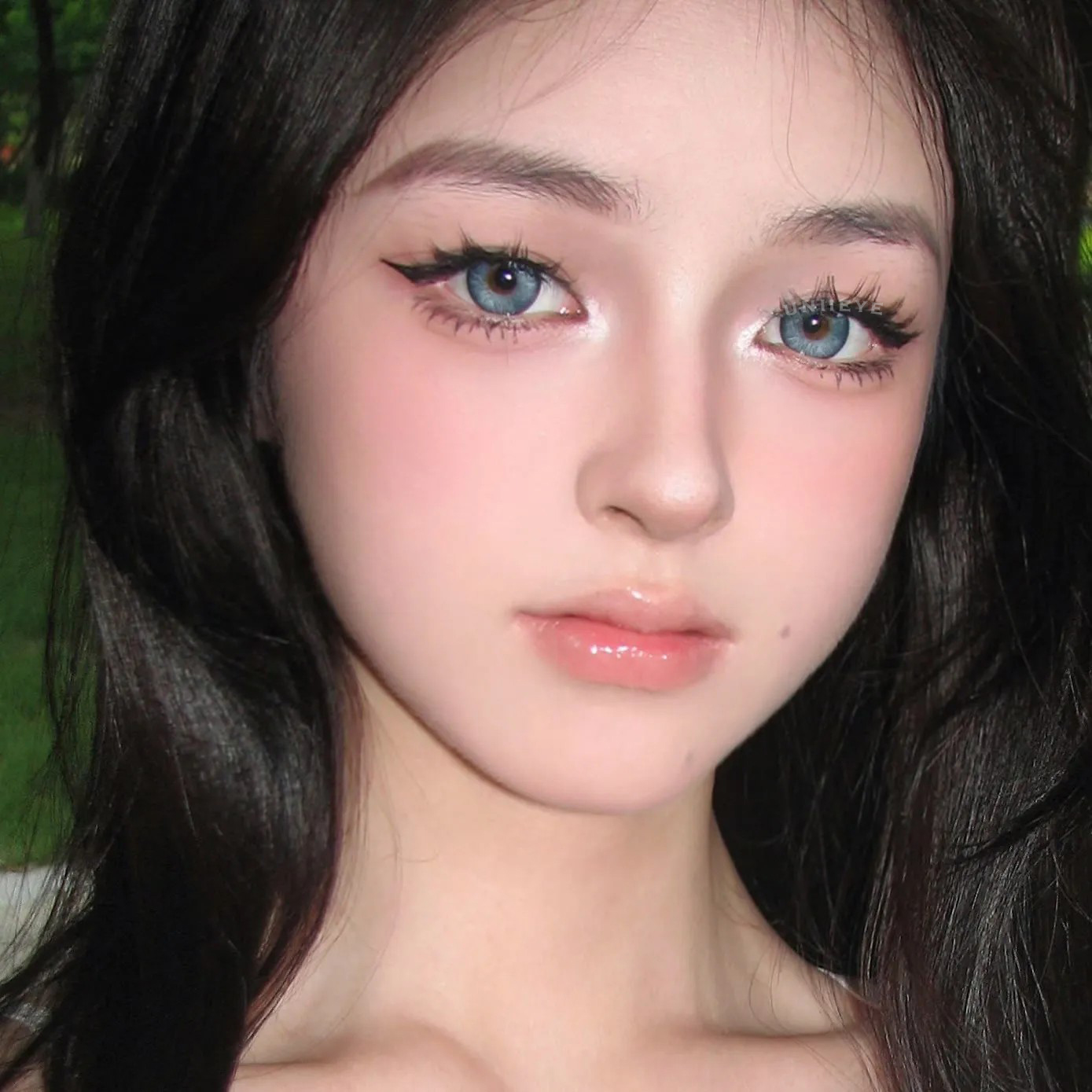 Uniieye Barbie Taylor Blue Prescription Colored Contact Lenses