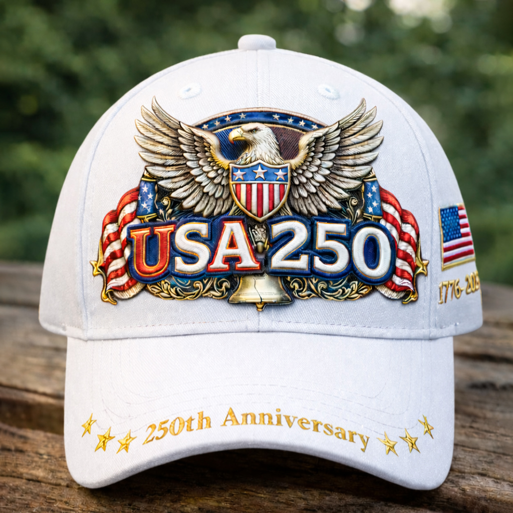 US 250th Anniversary Printed Casual Hat-America250