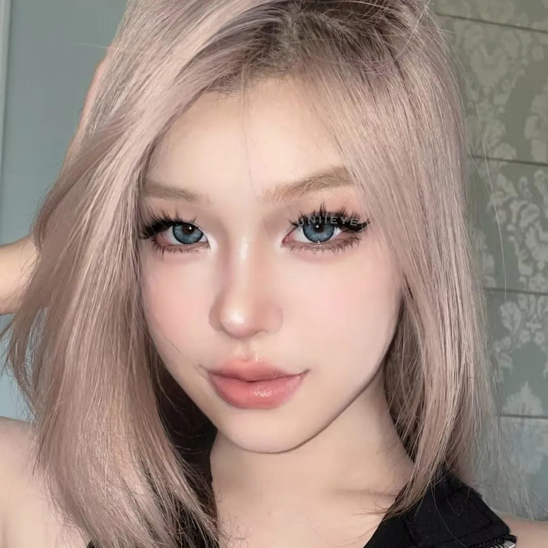 Uniieye Barbie Taylor Blue Prescription Colored Contact Lenses