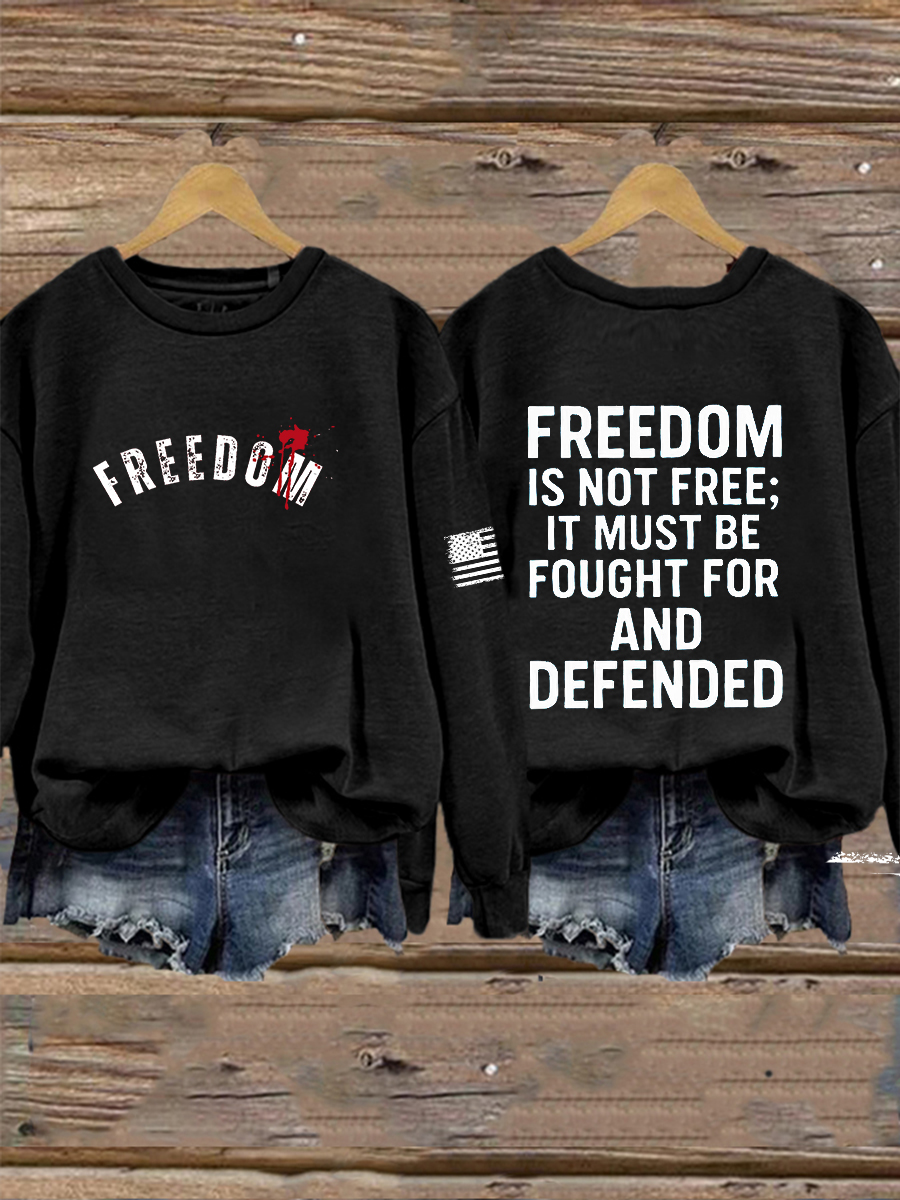 Women's Freedom Is Not Free R.I.P C.K Sweatshirt-America250