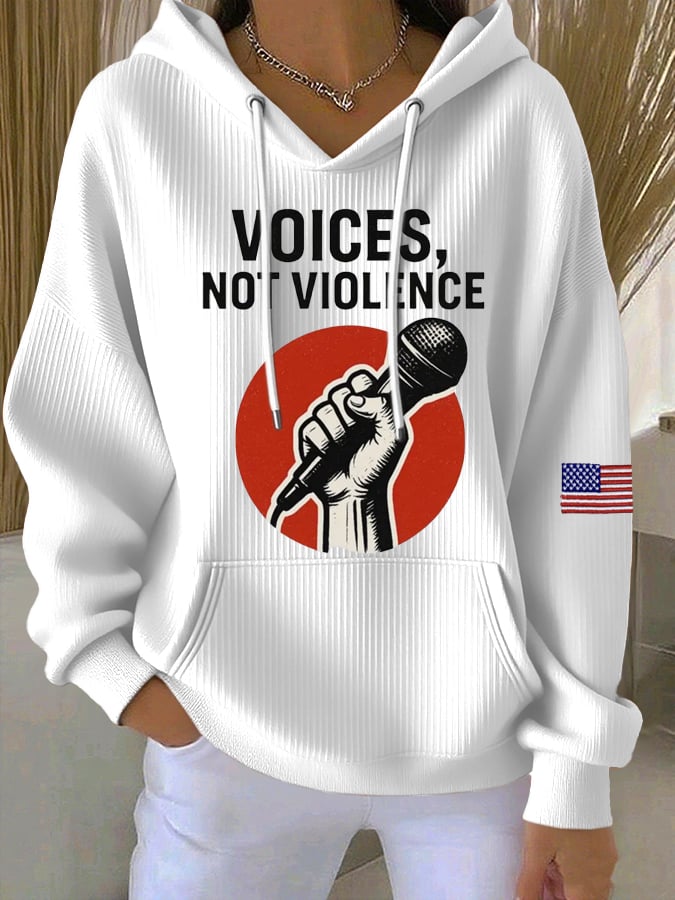 Women's Commemorative Print Casual Hoodie-America250