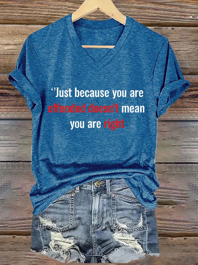 Women's Commemorative Print V Neck T-shirt-America250