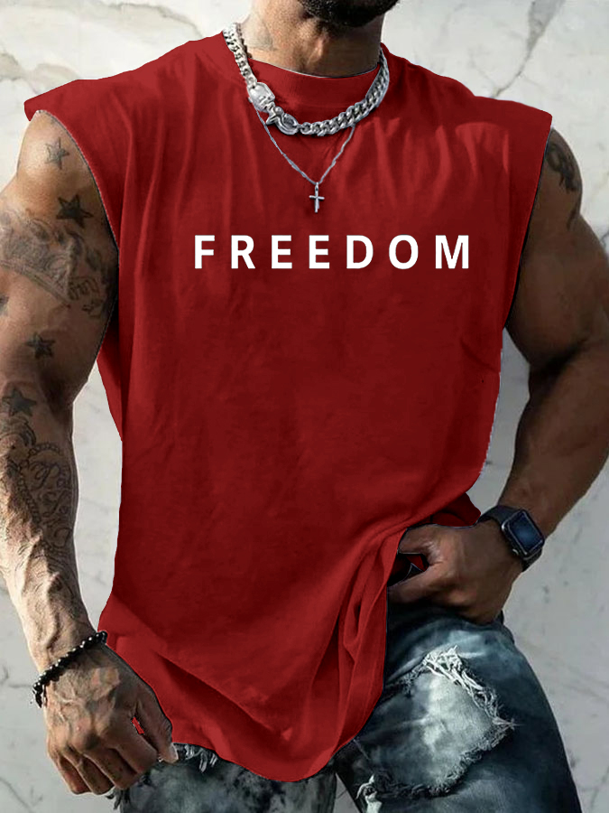 Men's Freedom Is Not Free R.I.P C.K Sleeveless Vests-America250