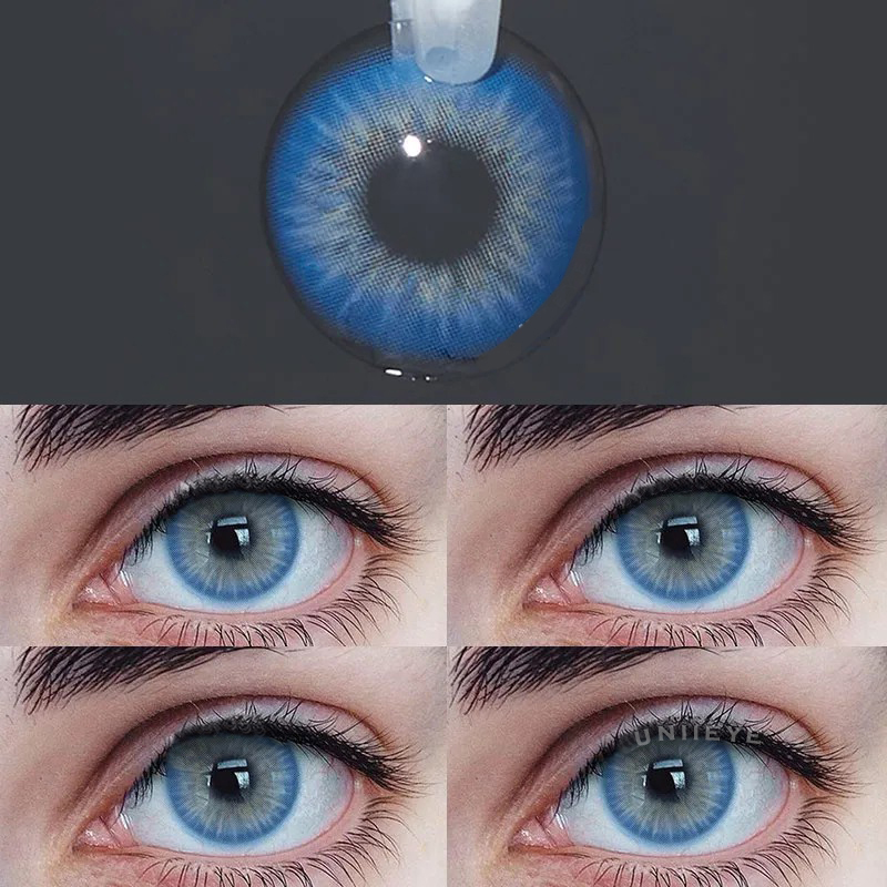 Uniieye Sin Blue Prescription Colored Contact Lenses