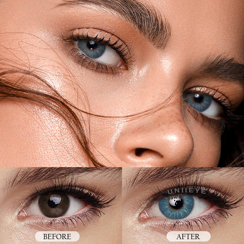 Uniieye Eros Blue Prescription Colored Contact Lenses