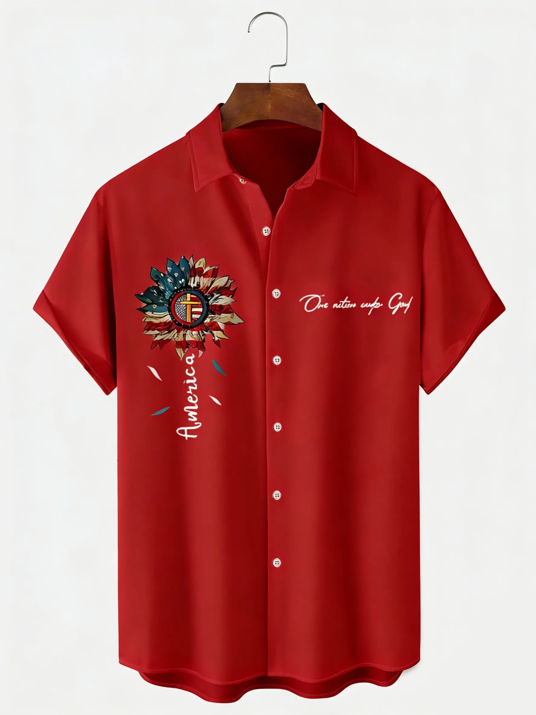 Men's America 250 Print Short Sleeve Shirt-America250