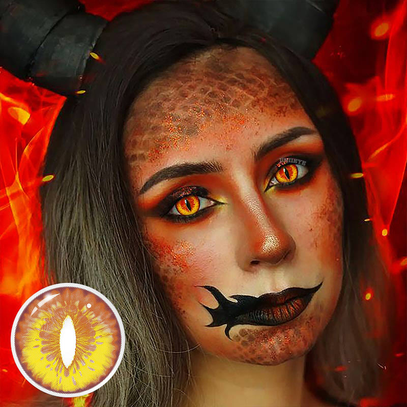 Uniieye Blind Dragon Maid Prescription Cosplay Colored Contact Lenses-UNIIEYE