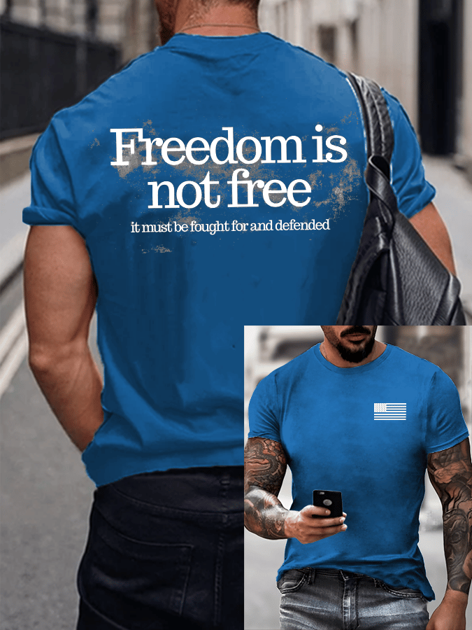 Men's Hot Events Print T-Shirt-America250