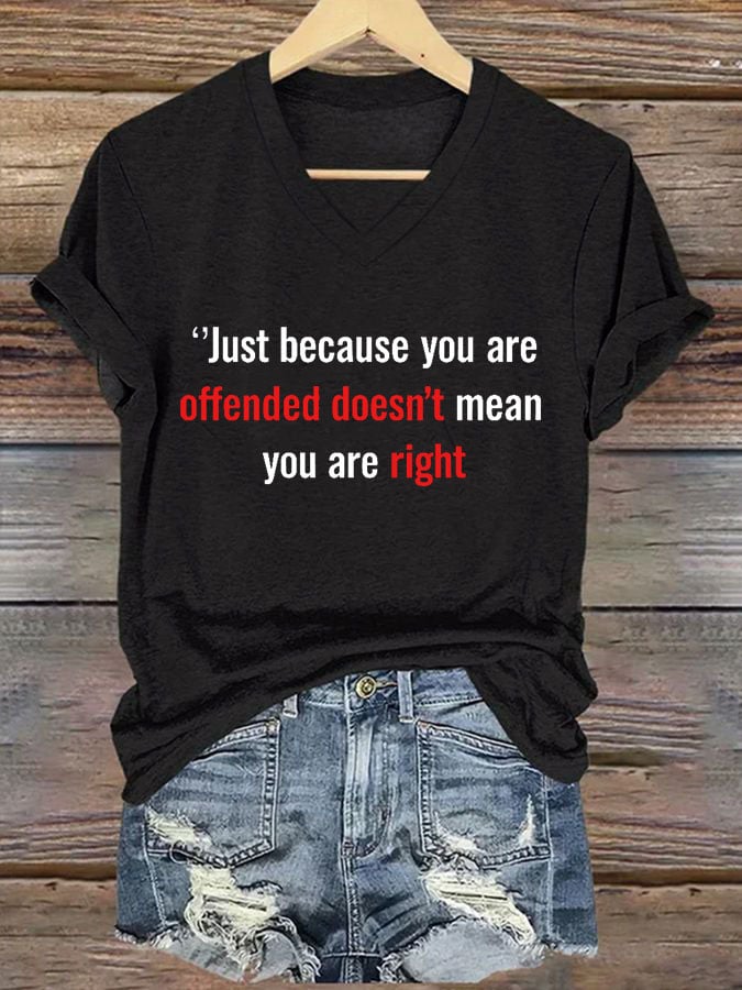 Women's Commemorative Print V Neck T-shirt-America250