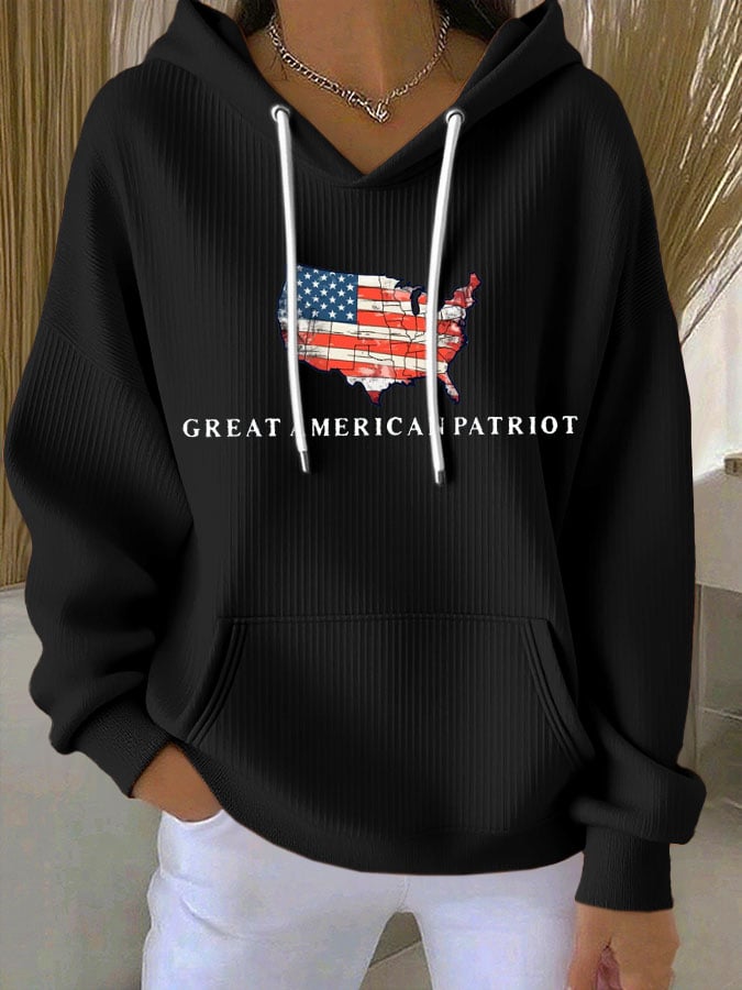 Women's Hot Printed Hoodie-America250
