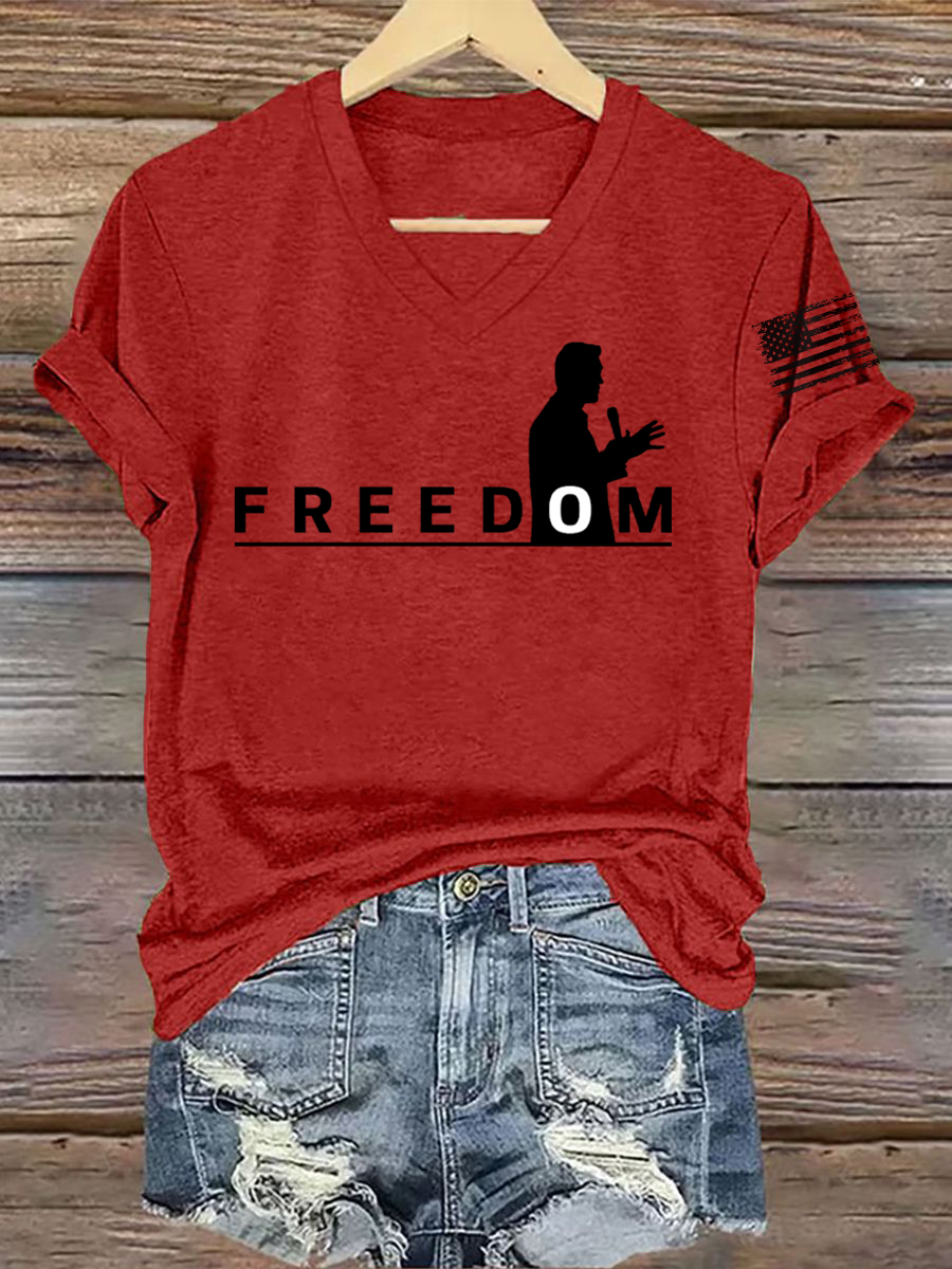 Women's FREEDOM Short Sleeve T-Shirt-America250