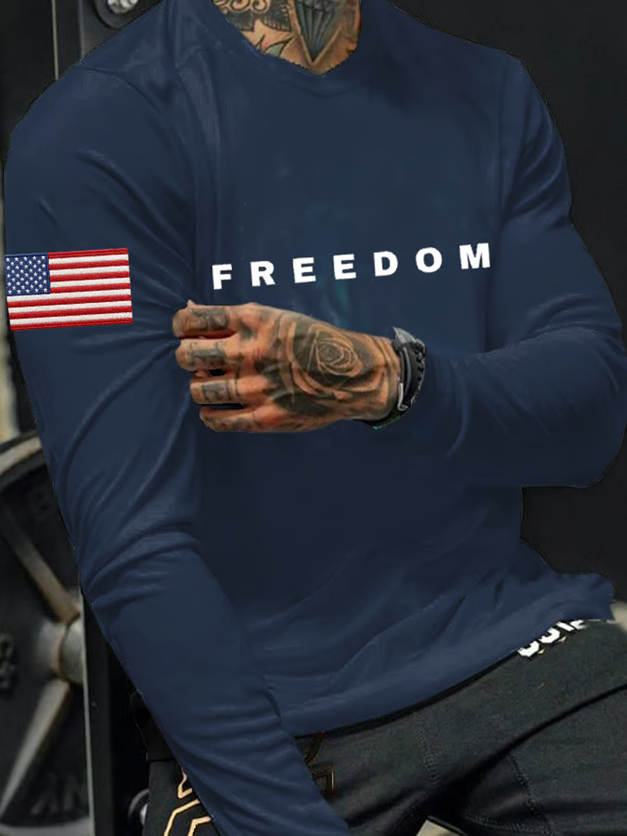 Men's Freedom Is Not Free R.I.P C.K Long Sleeve  T-shirt-America250
