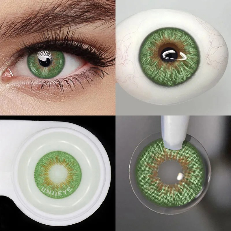 Uniieye Crush Green Prescription Colored Contact Lenses