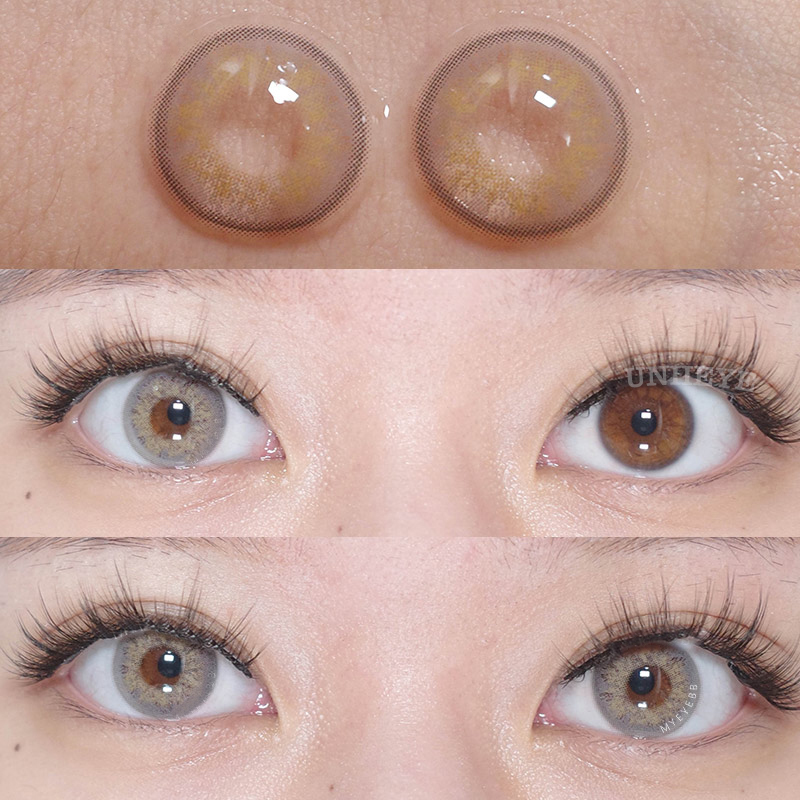 Uniieye Russian Girl Grey Prescription Colored Contact Lenses-UNIIEYE
