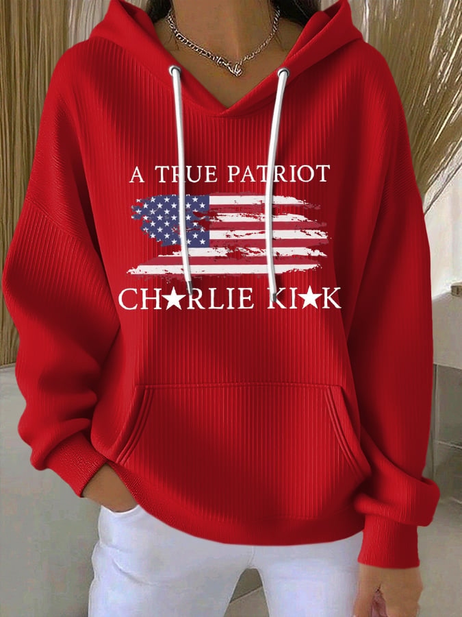 Women's A True Patriot Printed Hoodie-America250