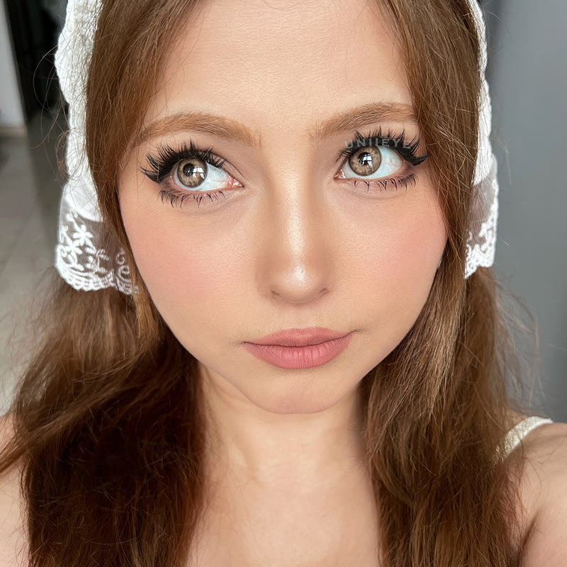Uniieye Wildcat Iris Brown Colored Contact Lenses