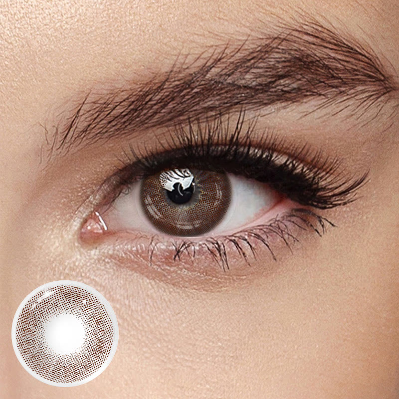 Uniieye Queen Brown Prescription Colored Contact Lenses-UNIIEYE