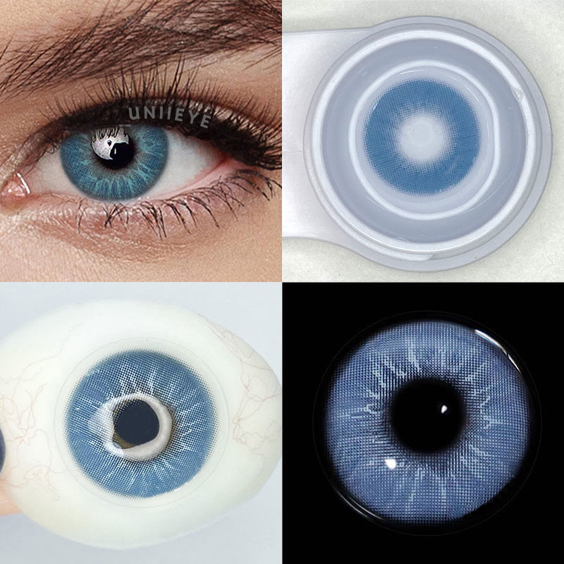Uniieye Eros Blue Prescription Men Colored Contact Lenses