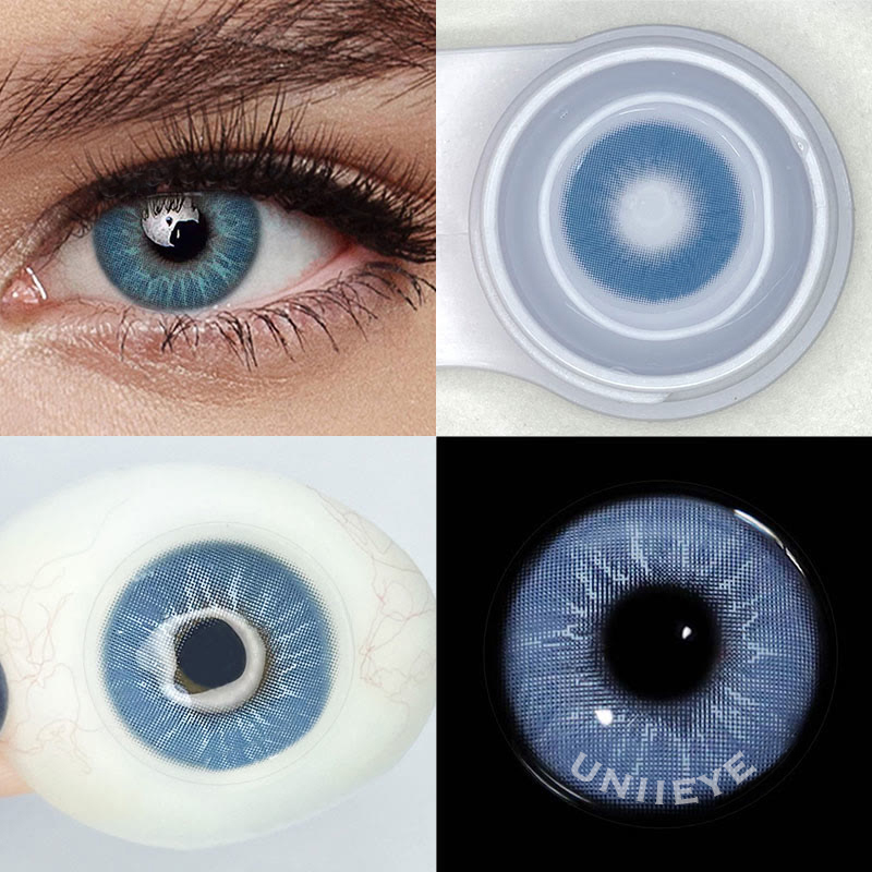 Uniieye Eros Blue Prescription Colored Contact Lenses