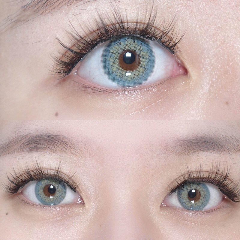 Uniieye Russian Girl Blue Prescription Colored Contact Lenses-UNIIEYE