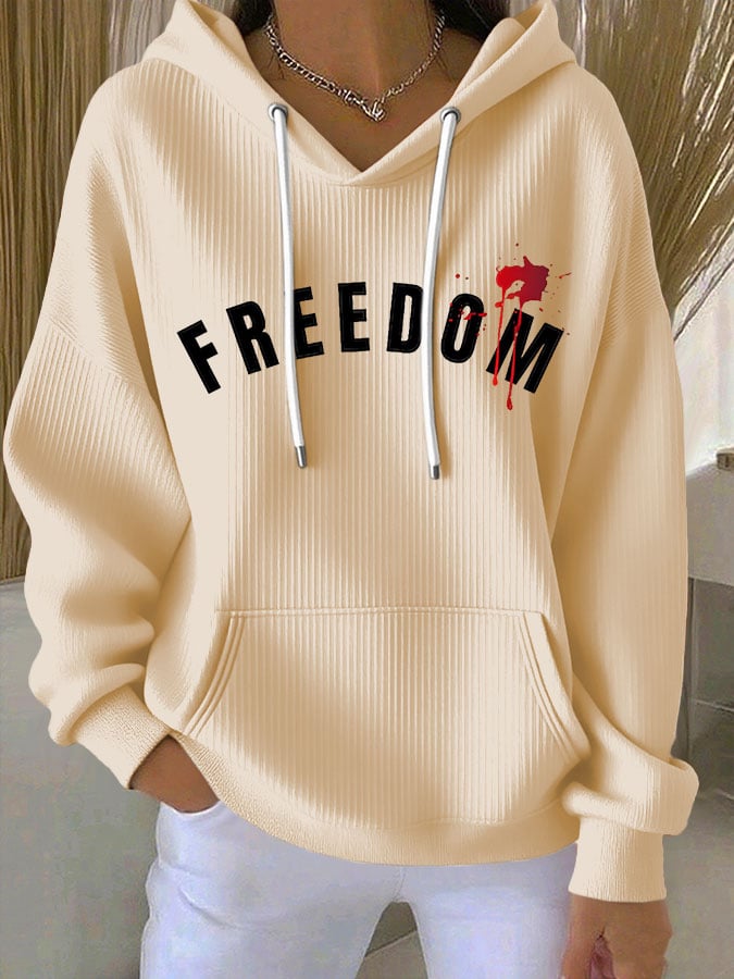Women's Commemorative Leader Print Casual Hoodie-America250