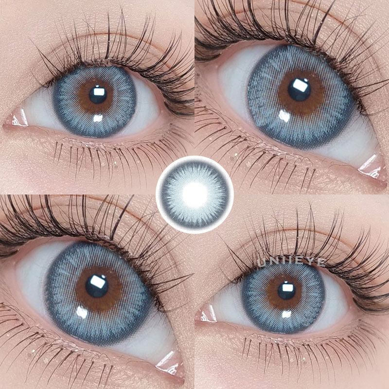 Uniieye Y2K Boho Blue Prescription Colored Contact Lenses