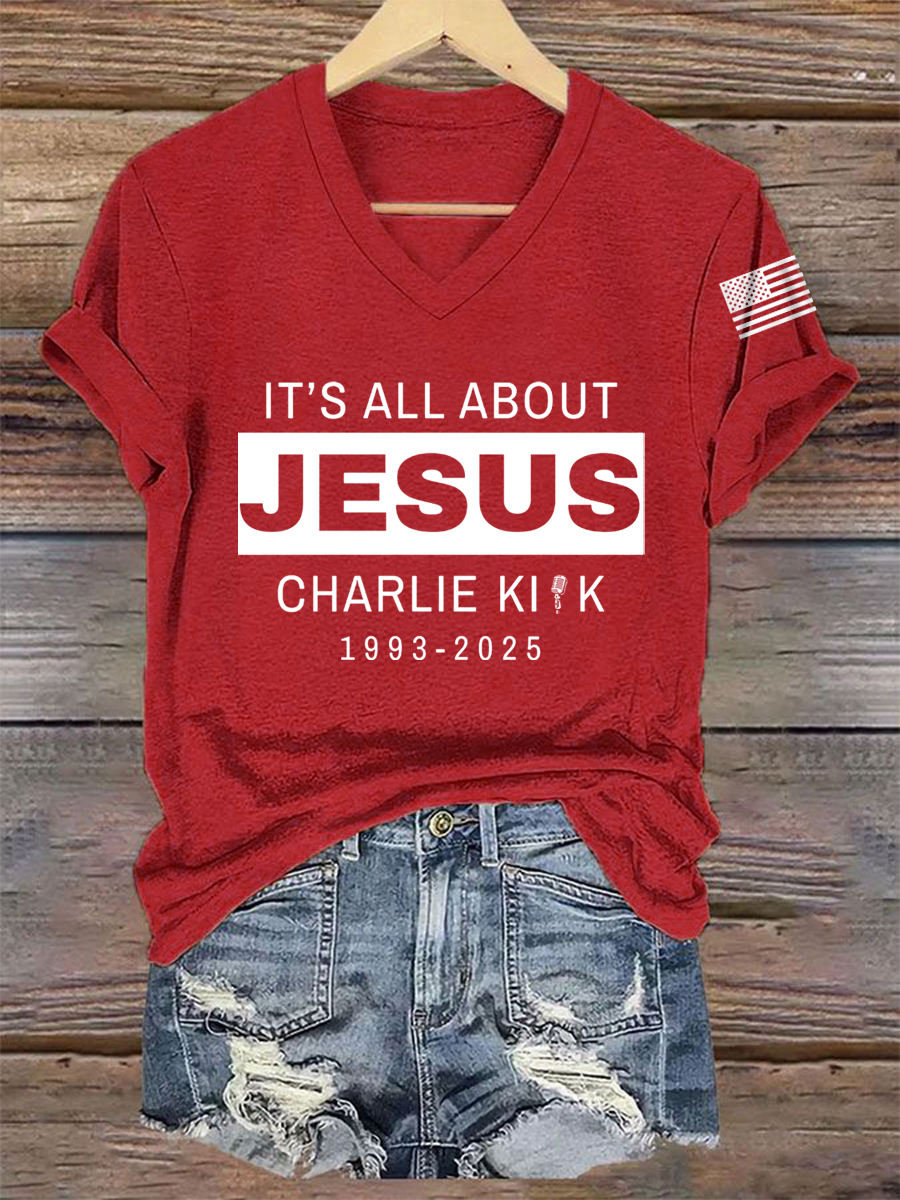 Women's It's All About Jesus R.I.P C.K Tee-America250