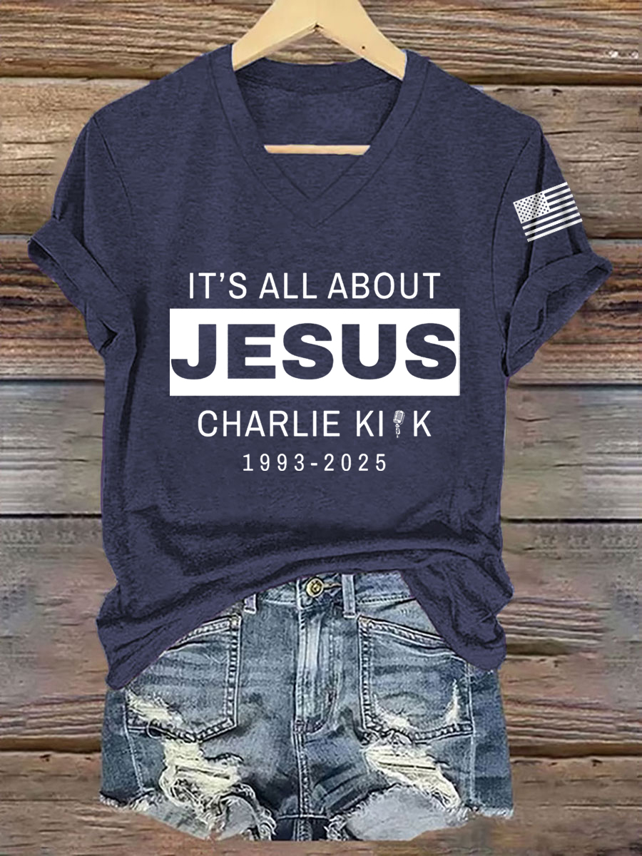 Women's It's All About Jesus R.I.P C.K Tee-America250