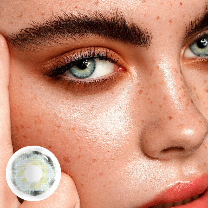 Uniieye Siren Blue Prescription Colored Contact Lenses-UNIIEYE