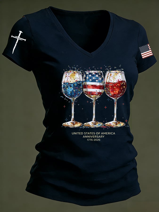 Women's 250th Anniversary Printed Casual T-shirt-America250