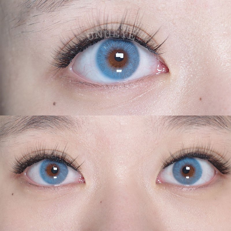 Uniieye Queen Blue Prescription Colored Contact Lenses-UNIIEYE