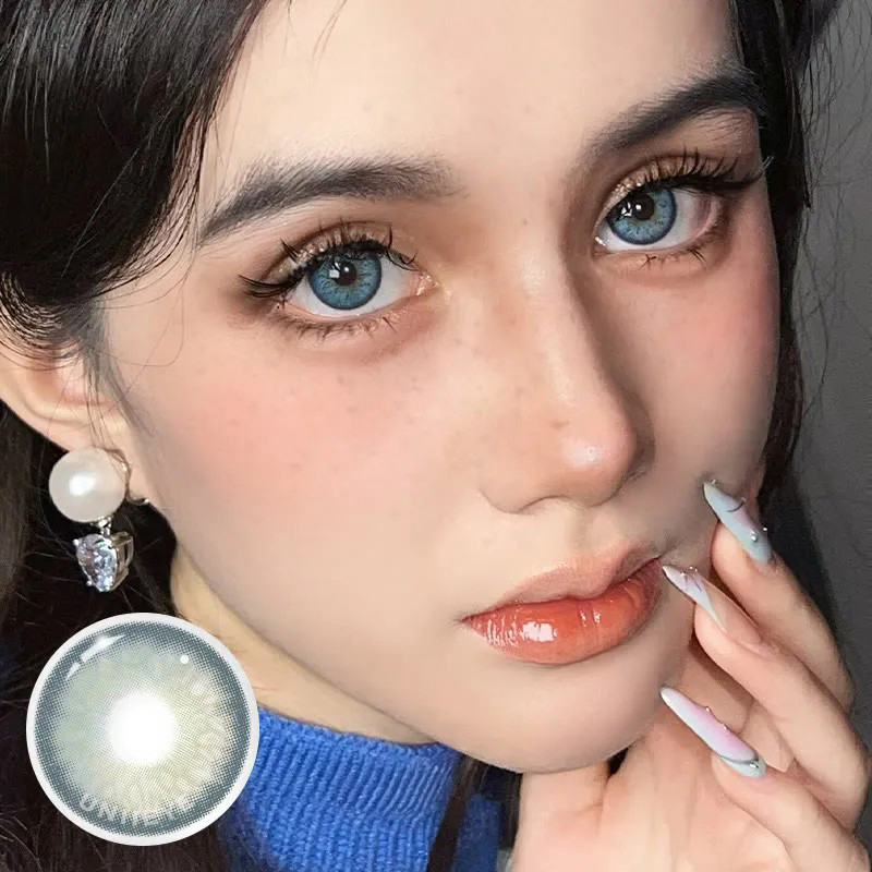 Uniieye Tyrande Blue Prescription Colored Contact Lenses