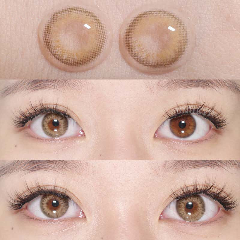 Uniieye DNA II Brown Prescription Colored Contact Lenses-UNIIEYE