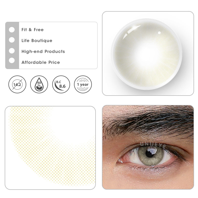 Uniieye Hidrocor II Mel Prescription Men Colored Contact Lenses
