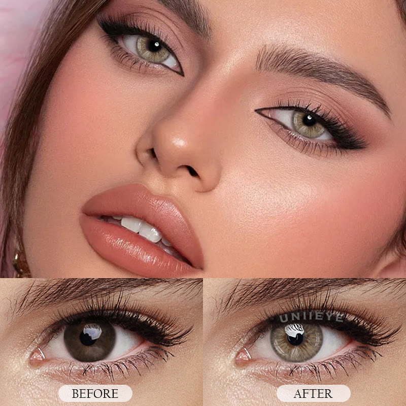 Uniieye Van Gogh Brown Prescription Colored Contact Lenses