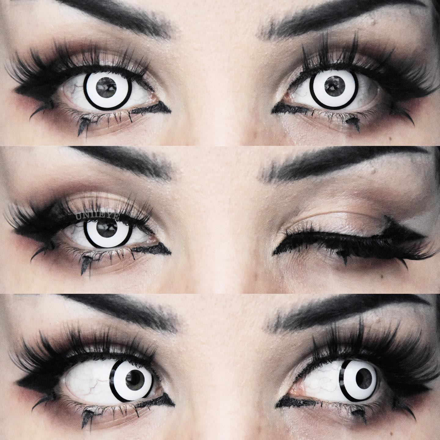 Uniieye White Manson Prescription Cosplay Colored Contact Lenses-UNIIEYE