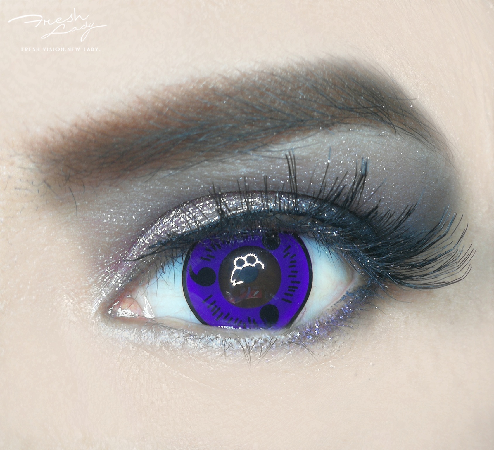 Uniieye Sasuke Uchiha Halloween Cosplay Colored Contact Lenses | 1 Year